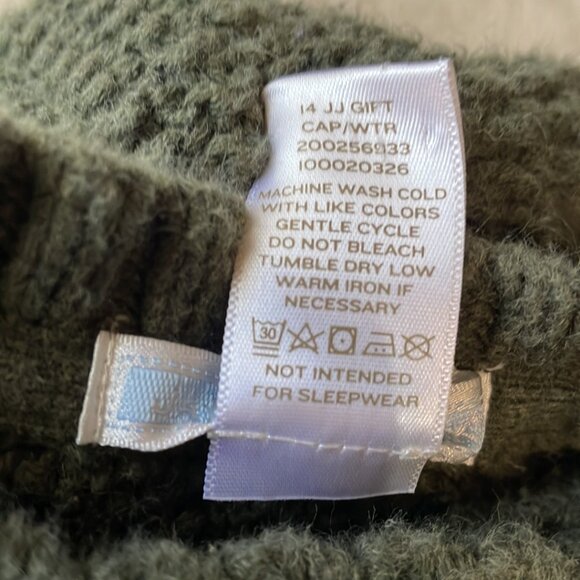 Janie and Jack olive green cable knit sweater pullover Size 3 to 6 months - Picture 3 of 4